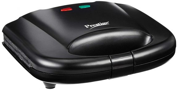 Prestige PGMFB 800 Watt Grill Sandwich Toaster with Fixed Grill Plates, Black