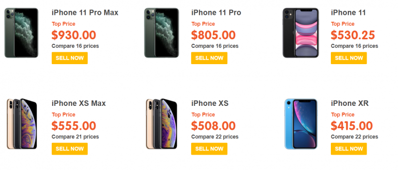 phone selling price given