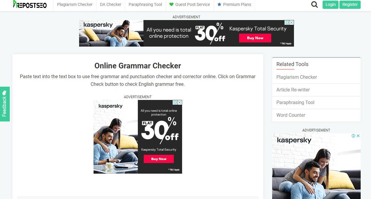 Prepostseo Grammar Checker