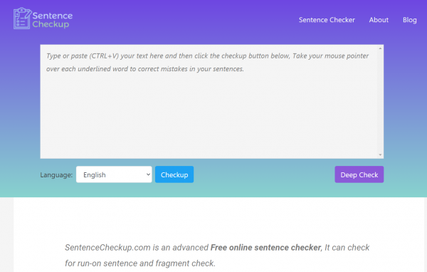 sentence checkup