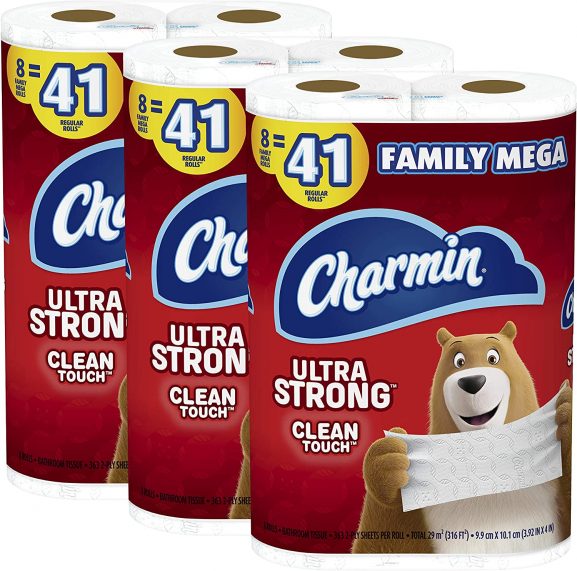 CHARMIN ULTRA STRONG toilet paper (best toilet paper)