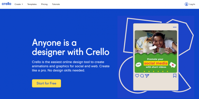 Crello site like canva