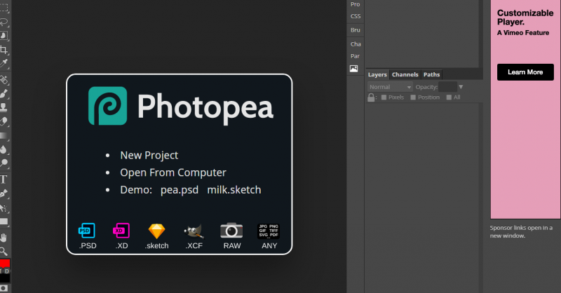 Photopea Best Photoshop alternatives