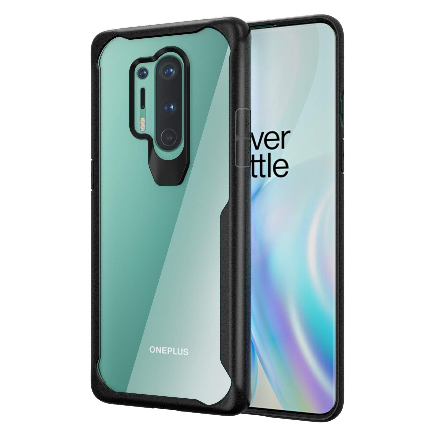 Bounceback Transparent Shockproof Hybrid Back Cover - best cover for oneplus 8 pro