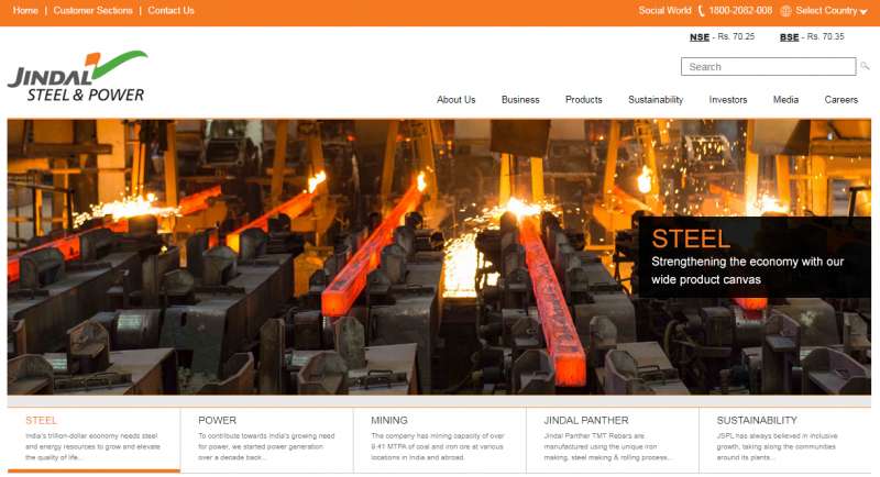 Jindal Steel and Power Best Steel Company In India