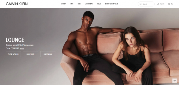 Calvin Klein: Store like Victoria’s Secret