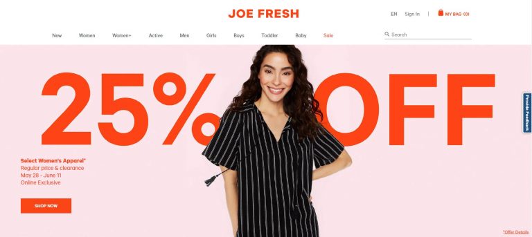 joe fresh clothing near me