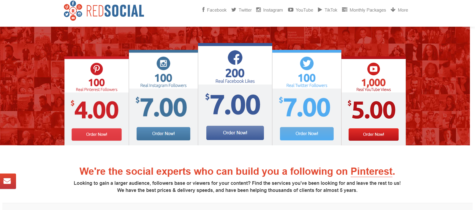 Redsocial: buy facebook comments