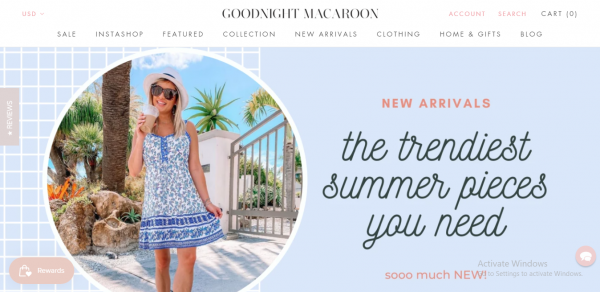 goodnight macaroon - website como zara