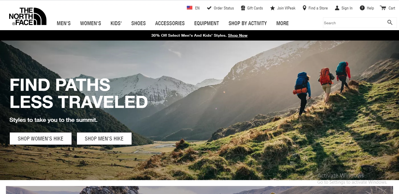 thenorthface - website like pacsun