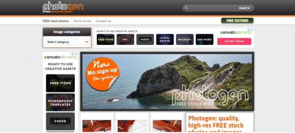 photogen- website like pixaby