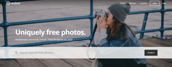 reshot - webiste like pixaby