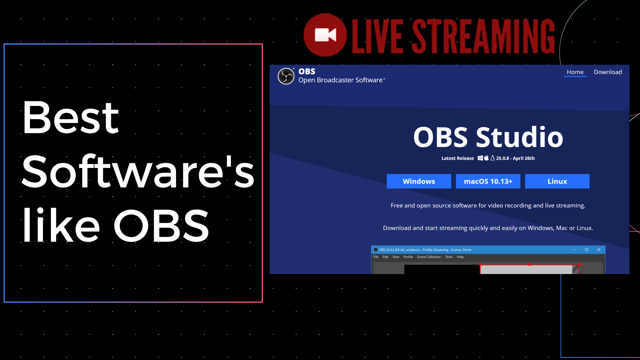 10 Best Softwares Like Obs Open Broadcast Software For Live Streaming