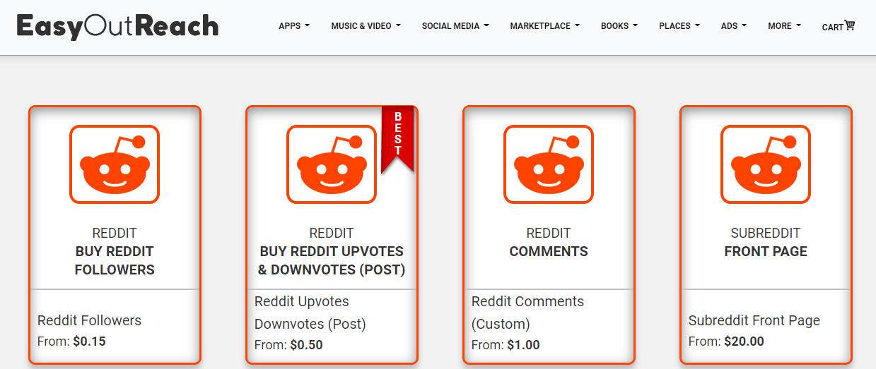 EasyOutReach - best sites to buy reddit upvotes
