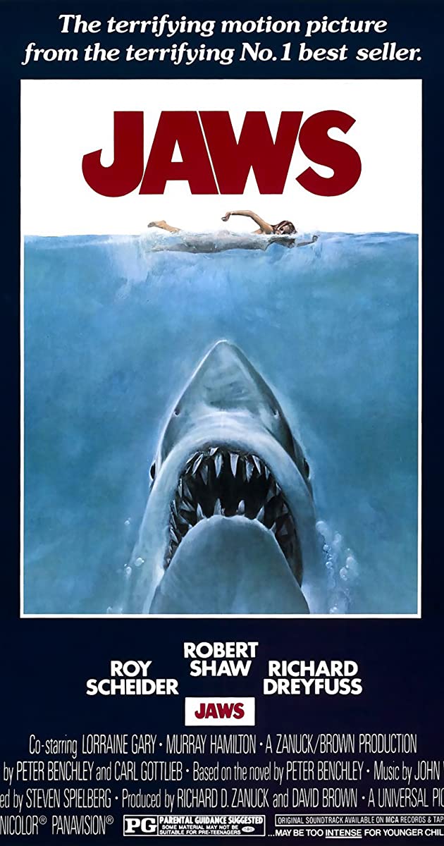 Jaws (1975) - Movies Like Jurassic Park