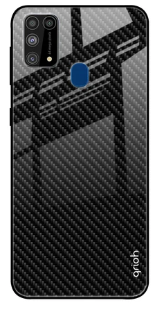 Carbon Fibre Texture Glass case: Best Cover For Samsung M31