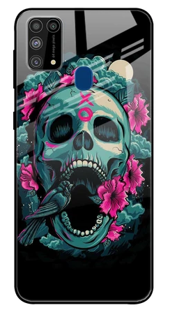 Colorful Skull Texture Glass case