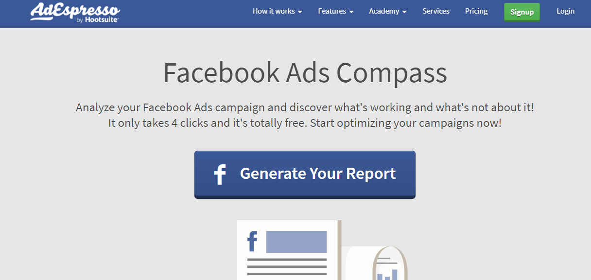 Facebook Ads Compass  - facebook growth tool