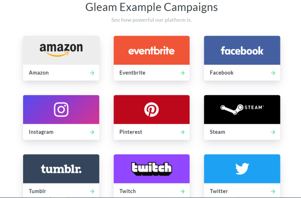 Gleam - social media contest apps