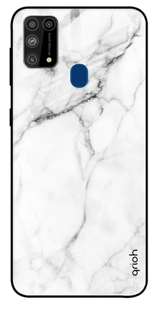 Modern White Marble Glass case: Best Cover For Samsung M31