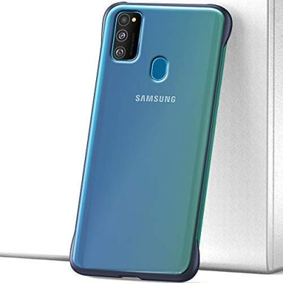 Xec2us Back Case/Cover (Blue Border): Best Cover For Samsung M31