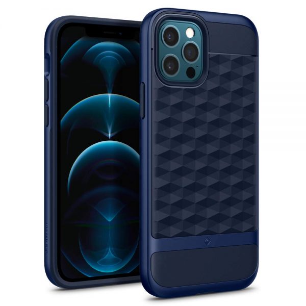 Caseology Parallax iPhone 12 Pro Back Cover – Midnight Blue