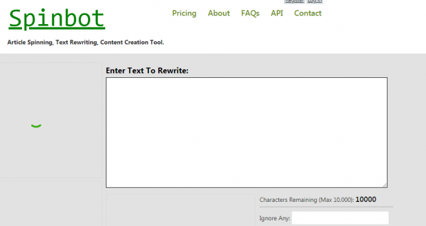 Spinbot - best article rewriting tool