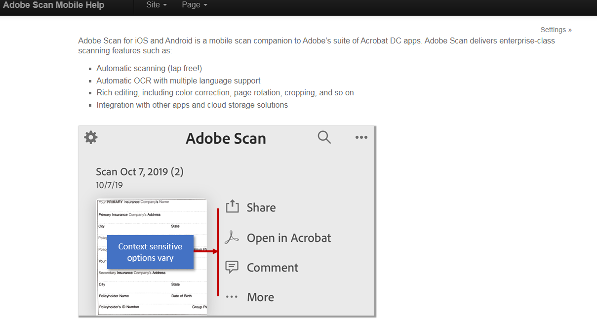 adobe scan - best tool for converting image to text