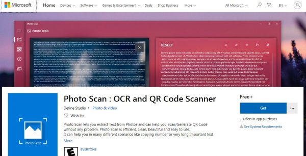 photoscan - best online image to text converter