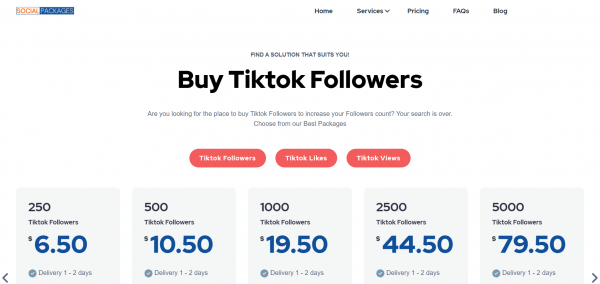 Socialpackages - Buy Tiktok Followers