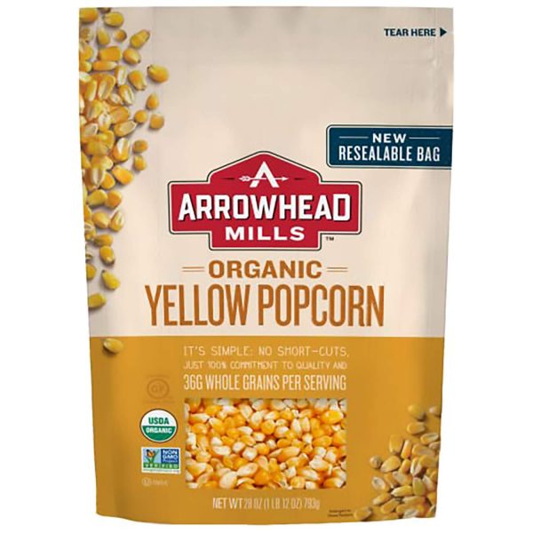 Arrowhead Mills Organic Yellow Popcorn: Popcorn Kernel