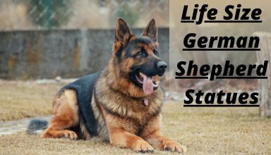 Life Size German Shepherd Statues