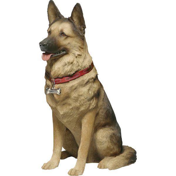 Sandicast "Life-Size Large" Sitting German Shepherd Dog Sculpture