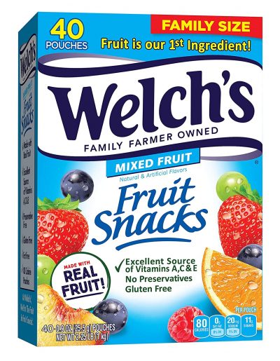 Welch's Fruit Snacks, Pack of 40: Late-Night Snack