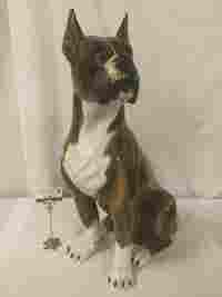 boxer dog statue life size