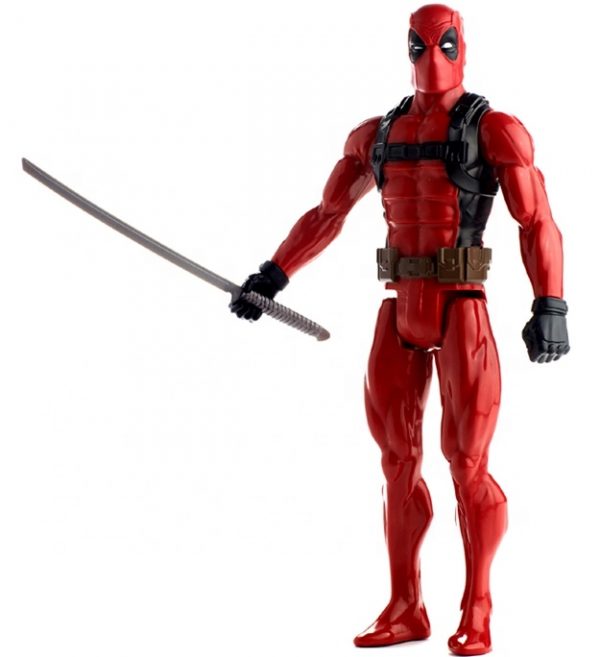 Fibreglass life-size Marvel Deadpool statue 