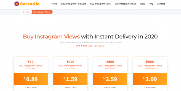 Goread.io Instagram Views
