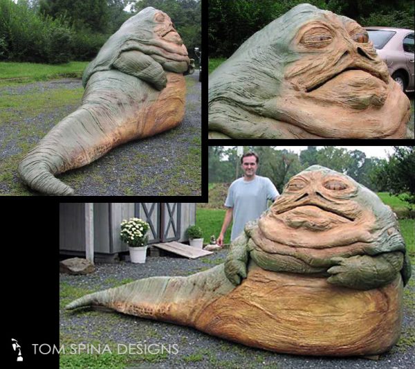 Jabba the Hutt life-size statue