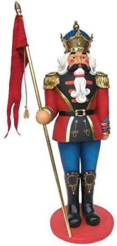 LM Treasures Nutcracker Soldier 6ft Life Size Resin Christmas Statue