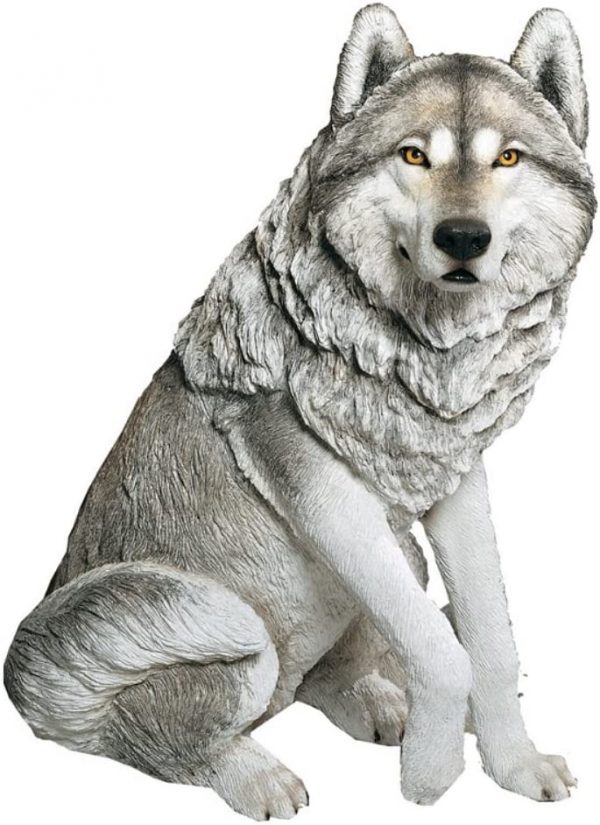 Sandicast Large Life-size Wolf Sculpture