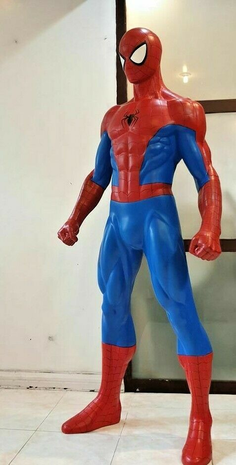 life size spider man statue