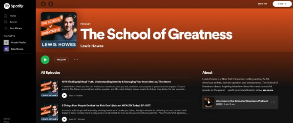 School of Greatness - best motivational podcasts