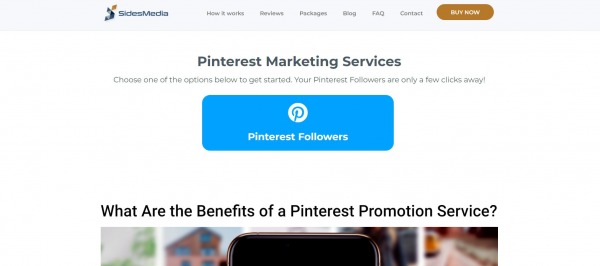 SidesMedia Pinterest Followers