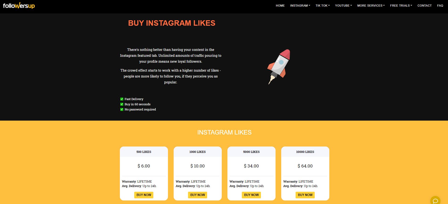 FollowersUp - best sites to buy instagram likes