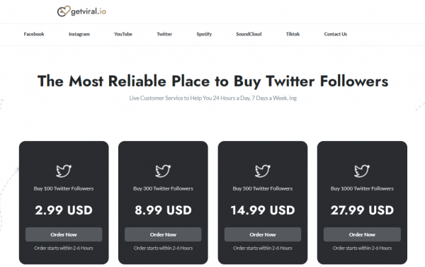 Getviral - buy twitter likes