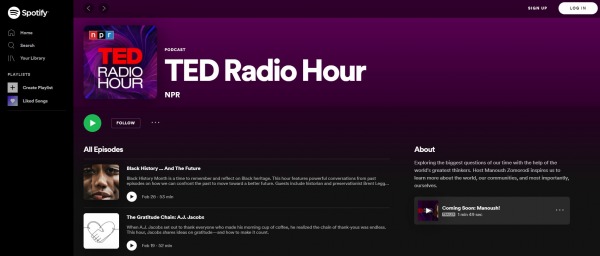 TED Radio Hour - best Motivational Podcasts