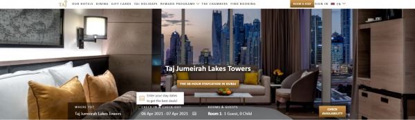 Taj Jumeirah Lakes Towers - best hotels in dubai