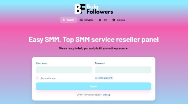 bulqfollowers - smm panel