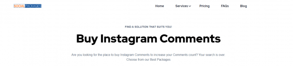 social packages - top sites to buy instagram comments