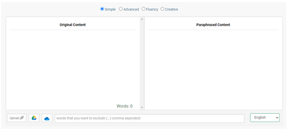 Prepostseo Paraphrasing Tool